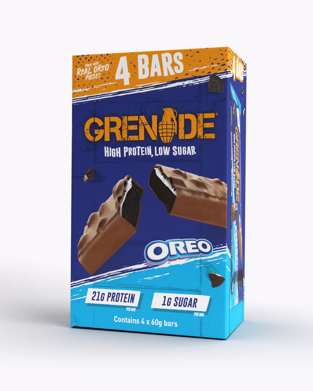 Oreo Protein Bar 4 Pack Secret Upgrade Grenade Uk