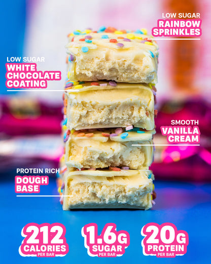 Birthday Cake Protein Bar - FREE SHIP