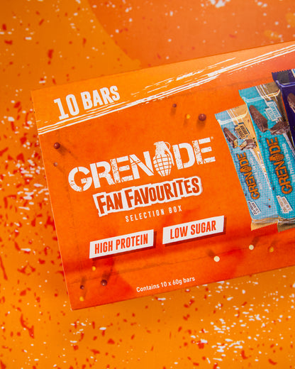 Fan Favourites Protein Bar Selection Box - BBE April