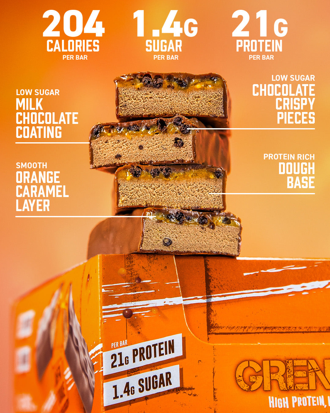 Jaffa Quake Protein Bar