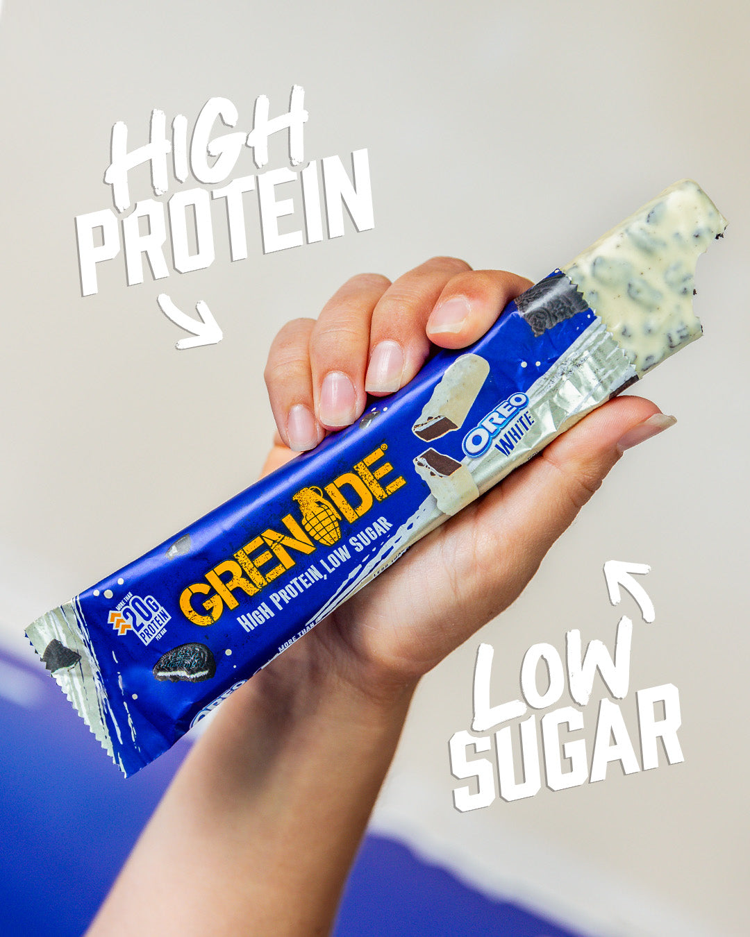 OREO White Protein Bar - FREE SHIP