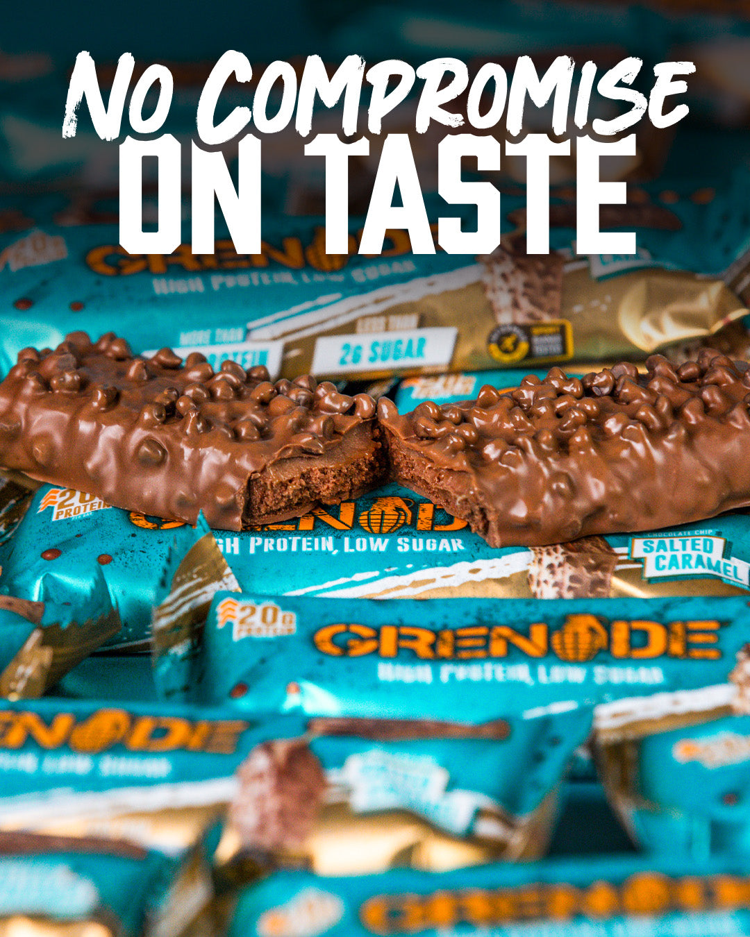 Chocolate Chip Salted Caramel Protein Bar - FREE SHIP