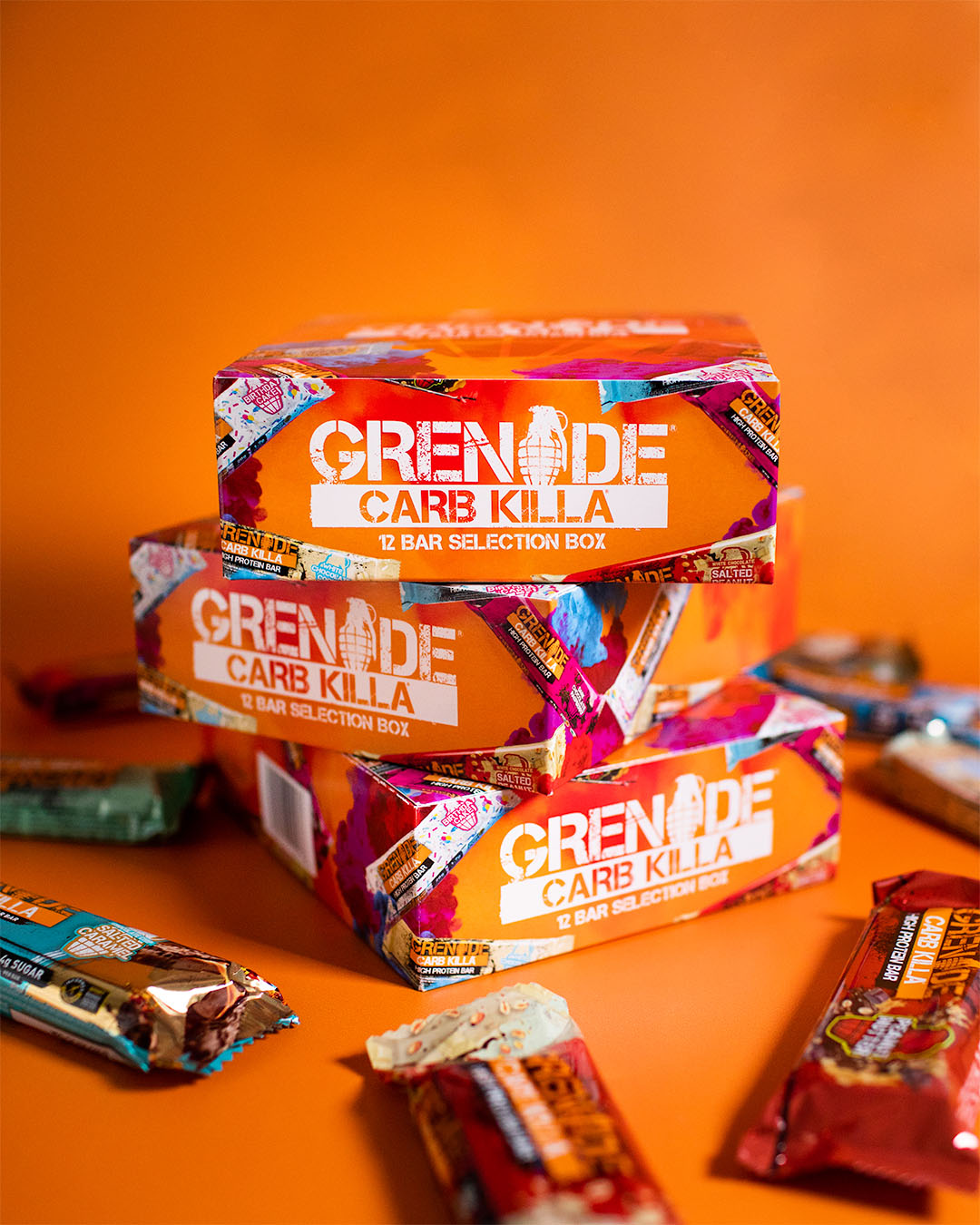 Grenade Protein Bars Selection 12 Pack 