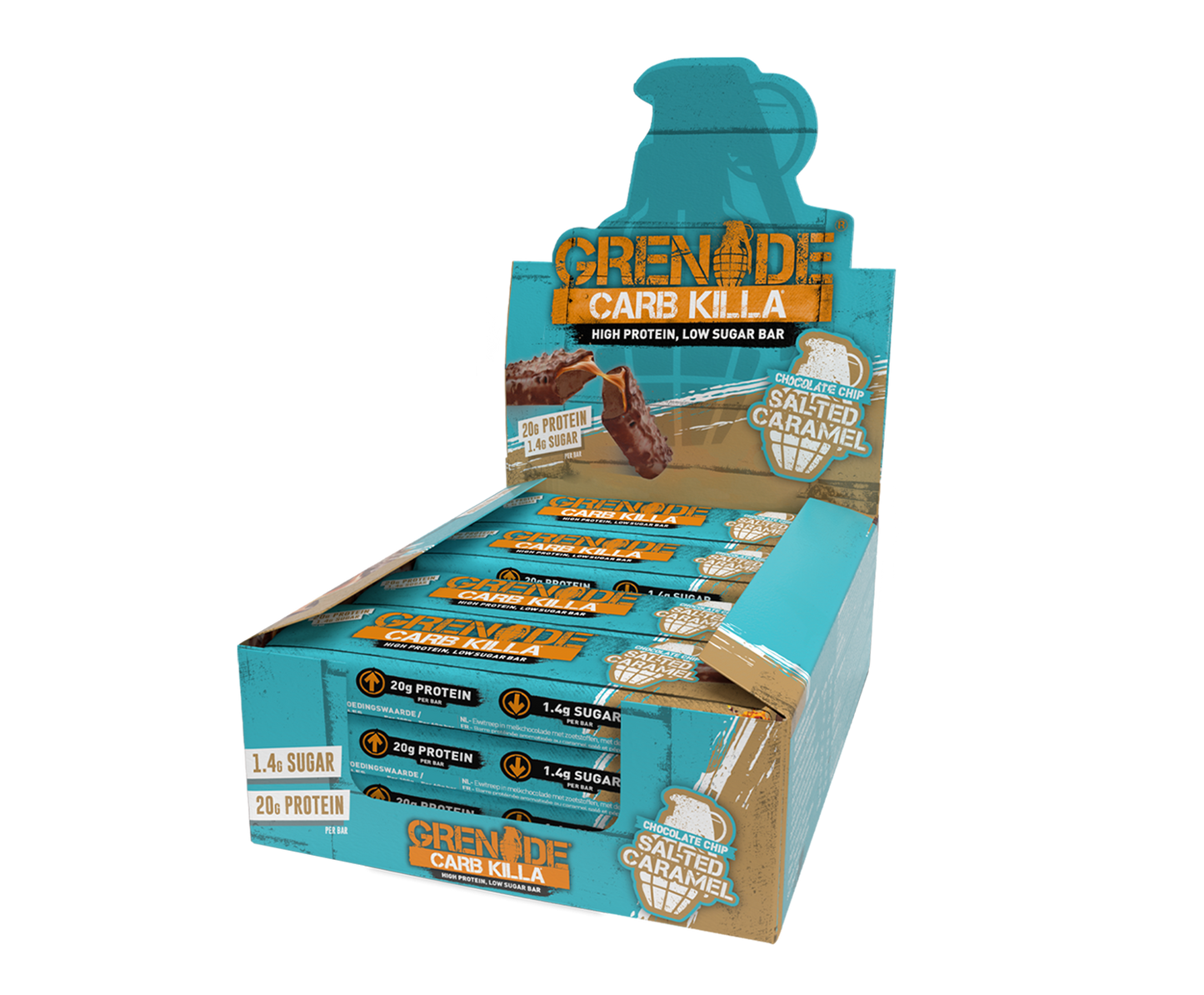 CHOCOLATE CHIP SALTED CARAMEL PROTEIN BAR 12 Pack