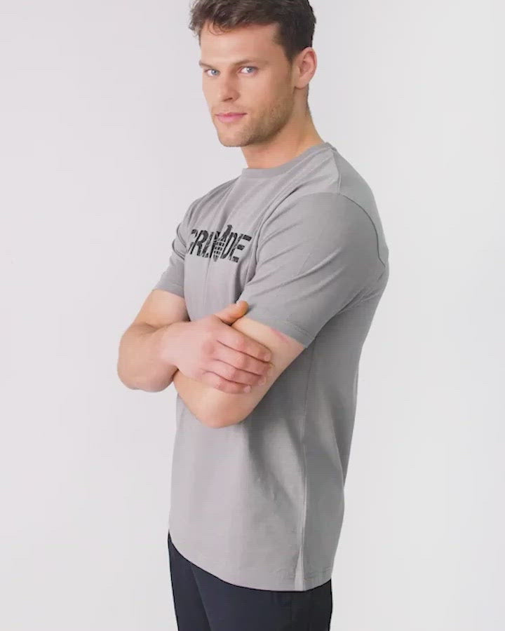 Mens gray t top shirt