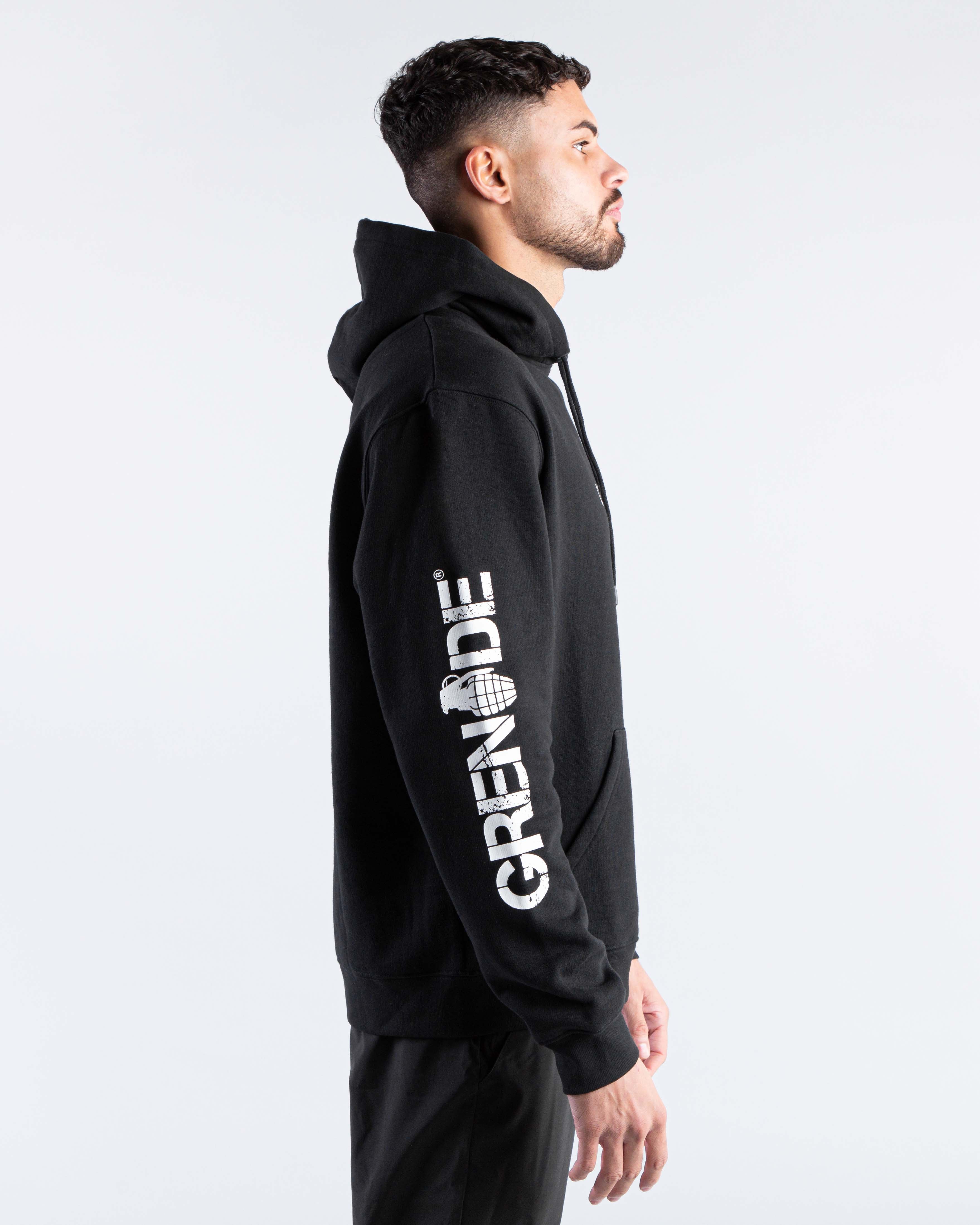 Core Hoodie Black White