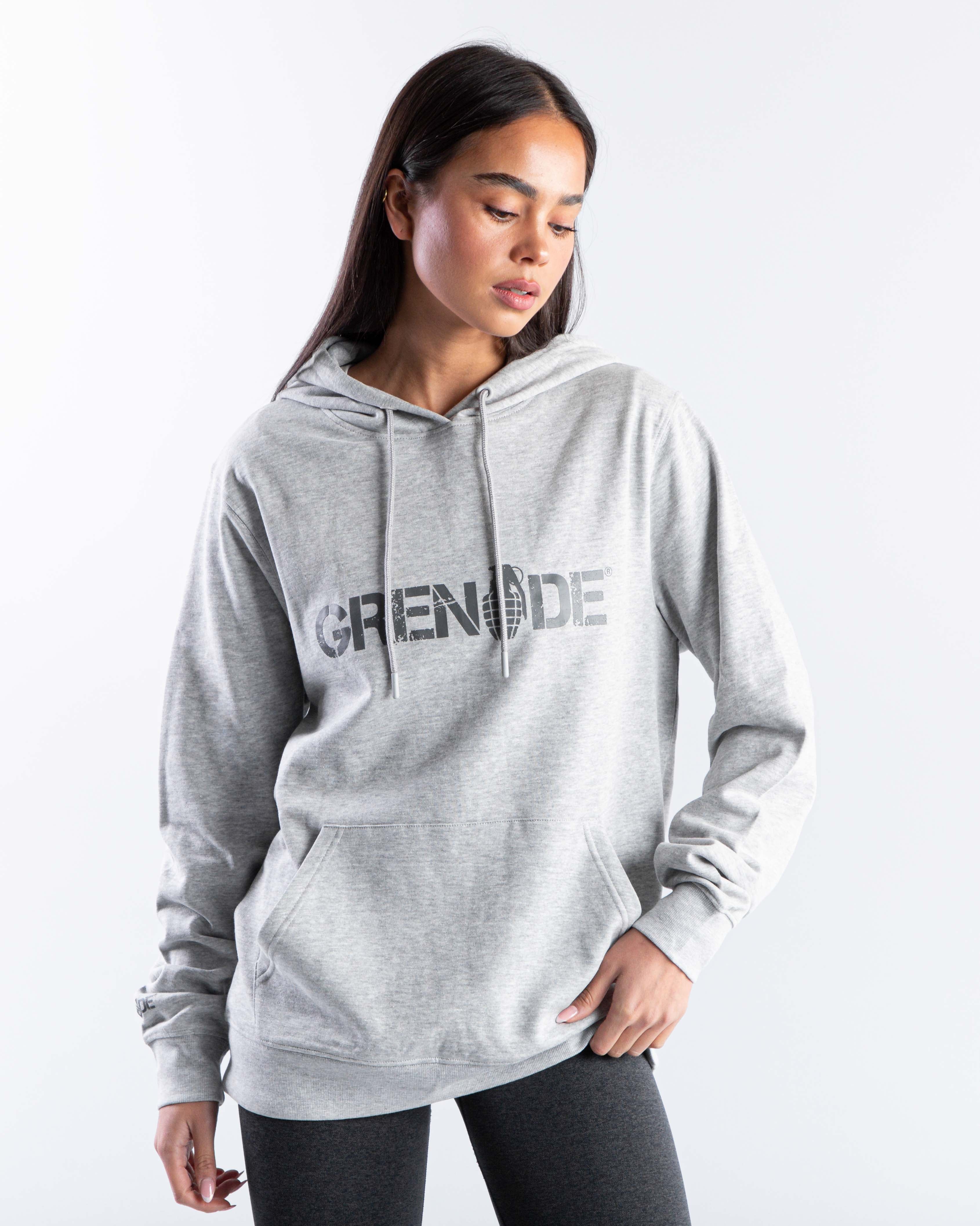 Marl clearance grey hoodie